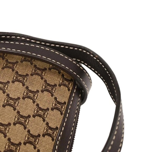 Celine Beige Canvas Macadam Shoulder Bag YS00/55 196166 - Picture 4 of 9